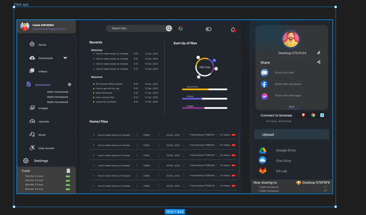 Files Dashboard